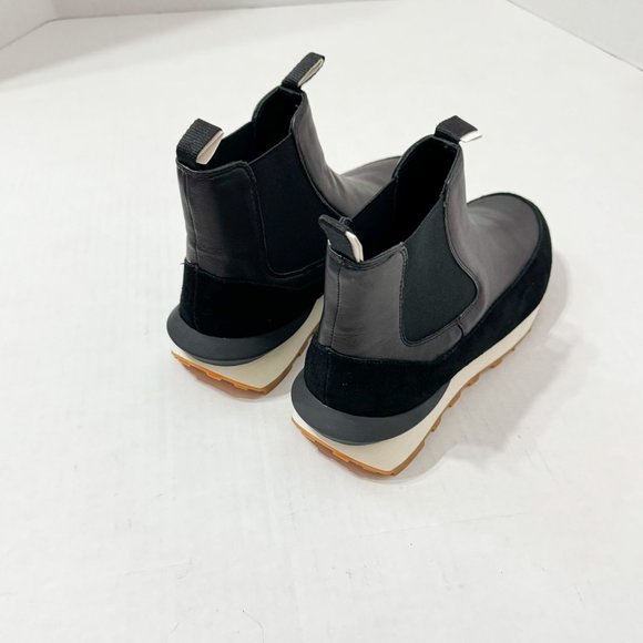 J/Slides NYC NWB Sz 8 Black Leather Eloise Sneaker Bootie - Picture 7 of 10